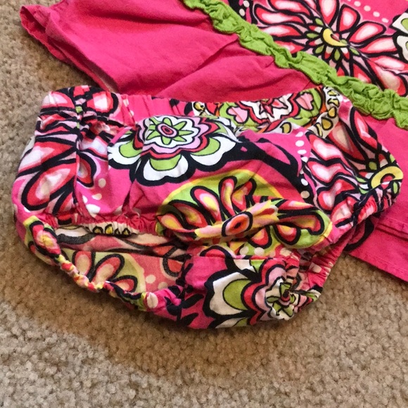 12 MONTHS: FLORAL DRESS AND BLOOMERS SET - Picture 6 of 6